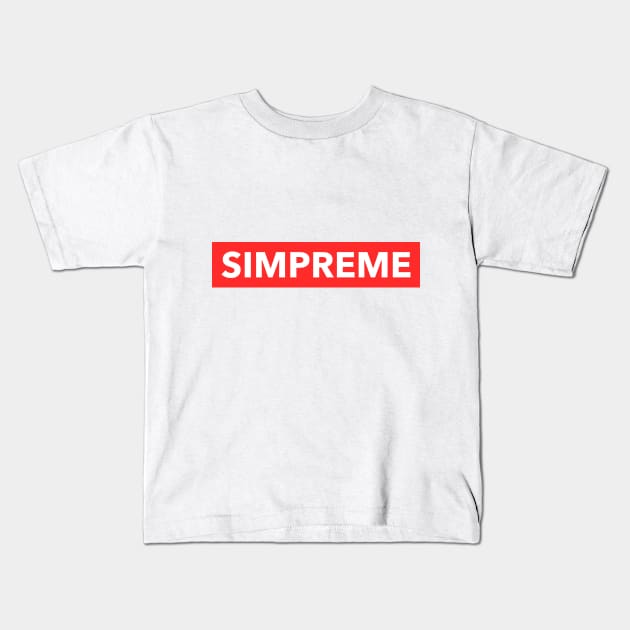 Simpreme - Gen Z Slang Kids T-Shirt by Websterish